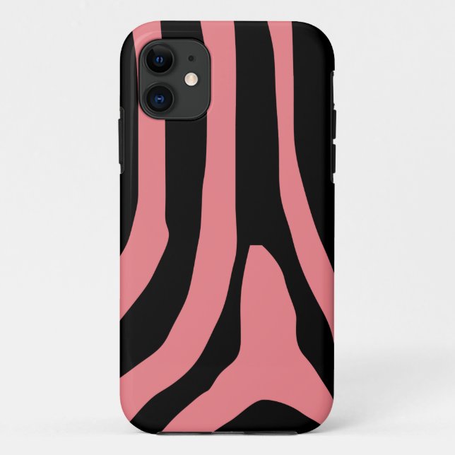 Zebra Print Stripes Pattern Case-Mate iPhone Case (Back)