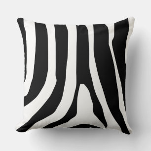 Zebra Print Stripes Pattern Cushion
