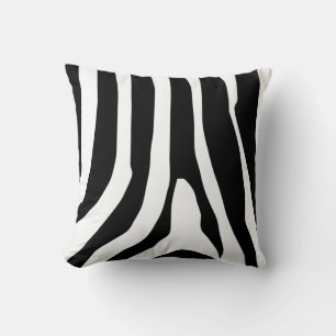 Zebra Print Stripes Pattern Cushion