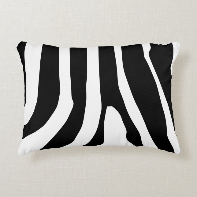 Zebra Print Stripes Pattern Decorative Cushion (Front)
