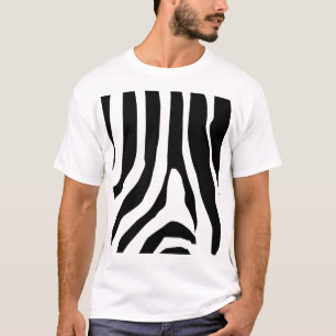 Zebra Print Stripes Pattern T-Shirt