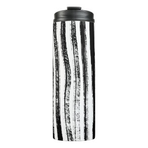 Zebra print thermal tumbler