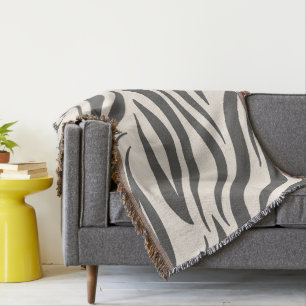 Zebra Print Throw Blanket