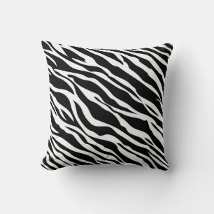 Zebra Print Throw Pillow