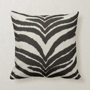 Zebra Print Throw Pillow