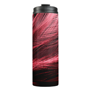 Zebra Print Tie Dye Print. Gold Aquarelle Texture. Thermal Tumbler
