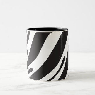 Zebra print Two-Tone coffee mug