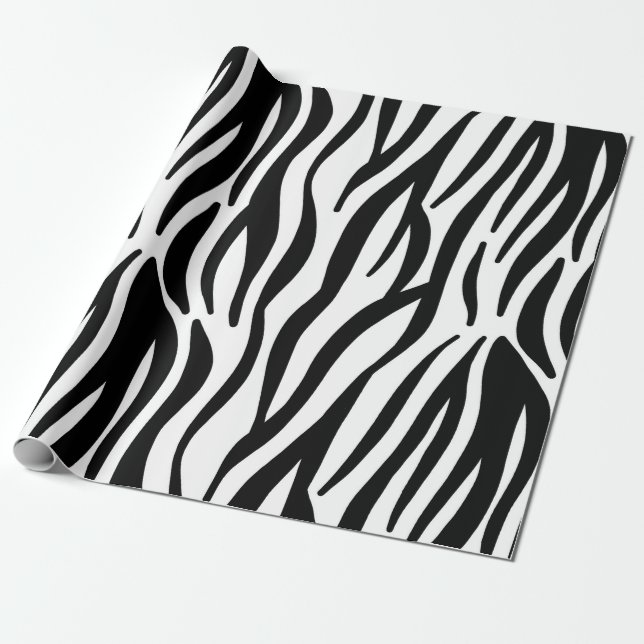 zebra print wrapping paper (Unrolled)
