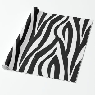 Zebra Print Wrapping Paper