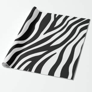 Zebra Print Wrapping Paper