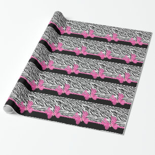 Zebra Print Wrapping Paper