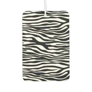 Zebra Print, Zebra Stripes, Black And White Car Air Freshener