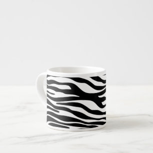 Zebra Print, Zebra Stripes, Black And White Espresso Cup