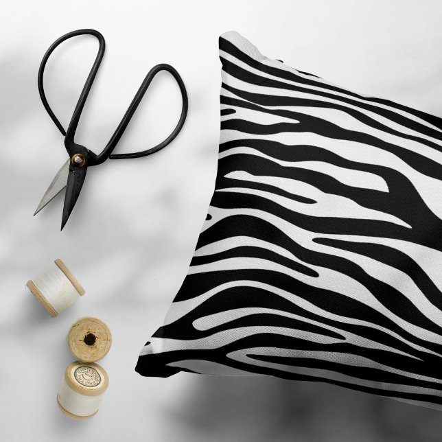 Zebra Print, Zebra Stripes, Black And White Pillowcase (Creator Uploaded)