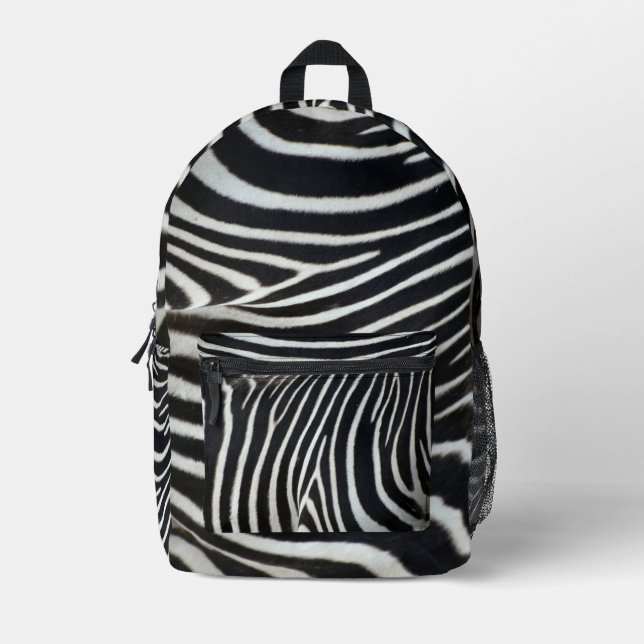 Zebra Printed Backpack (Front)