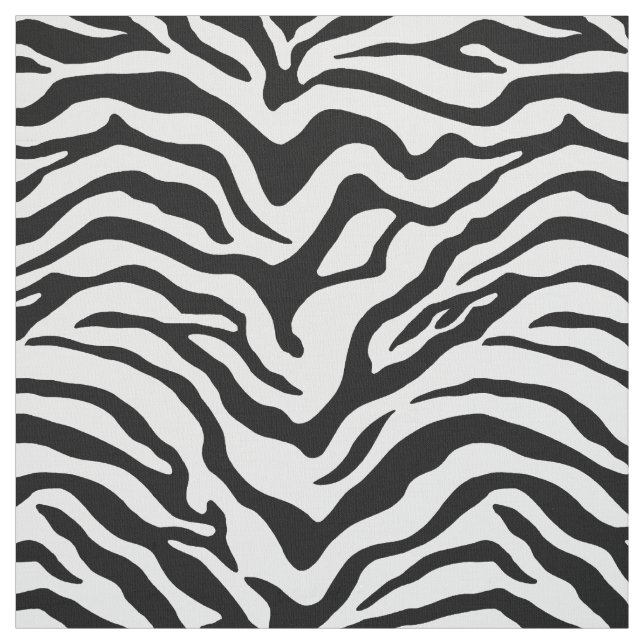 Zebra printed stripe fabric (Swatch)