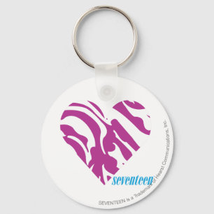 Zebra Purple 2 Key Ring