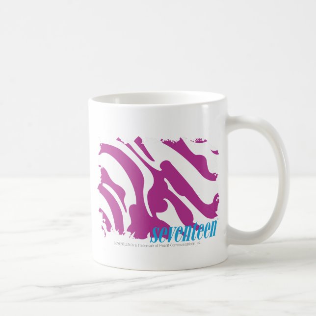 Zebra Purple 3 Coffee Mug (Right)