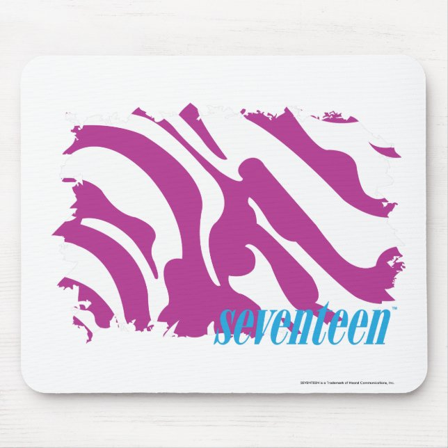 Zebra Purple 3 Mouse Mat (Front)