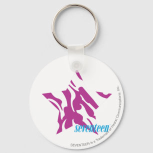 Zebra Purple 4 Key Ring