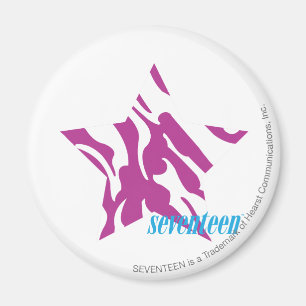 Zebra Purple 4 Magnet
