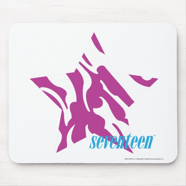 Zebra Purple 4 Mouse Mat (Front)