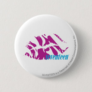Zebra Purple 6 Cm Round Badge