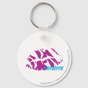 Zebra Purple Key Ring