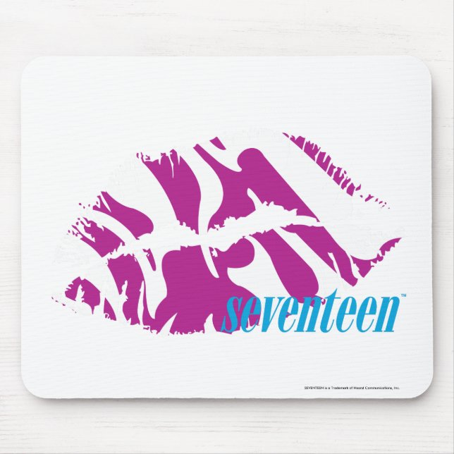 Zebra Purple Mouse Mat (Front)