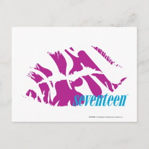 Zebra Purple Postcard