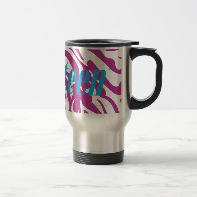 Zebra Purple Travel Mug (Right)
