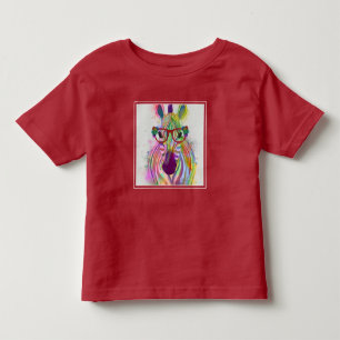 Zebra Rainbow Splash Toddler T-Shirt