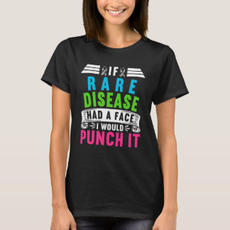 Zebra Ribbon I If Rare Diseases Had A Face I Would T-Shirt