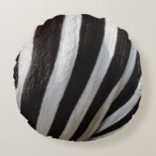 Zebra round throw pillow. round cushion
