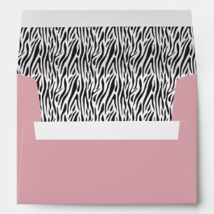 Zebra Safari Baby Shower Party Envelope