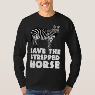 Zebra safari zookeeper  Africa for men women horse T-Shirt