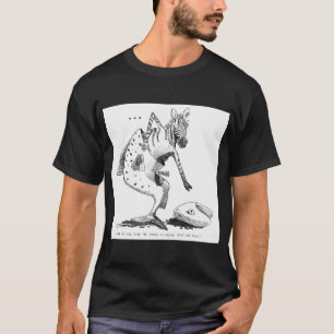 Zebra Salmon Cartoon T-Shirt
