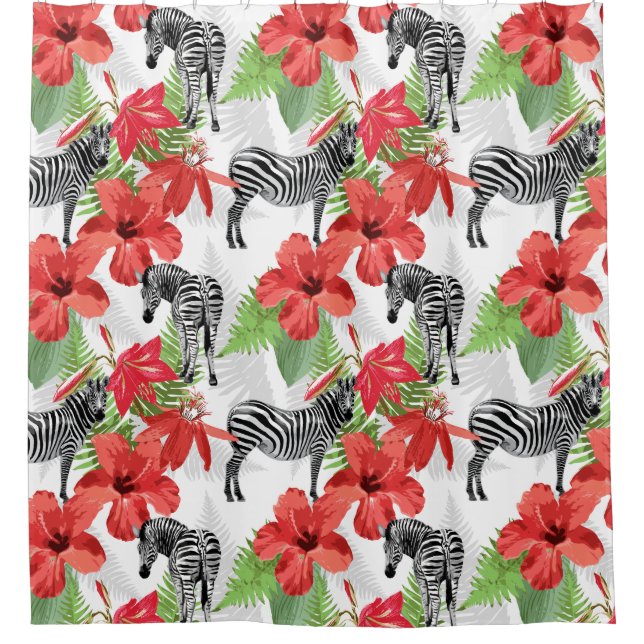 Zebra Shower Curtain (Front)