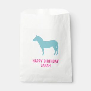 Zebra Silhouette Birthday Goodie Favour Bags