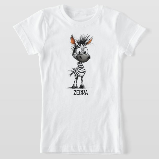 Zebra Sketch T-Shirt (Laydown)