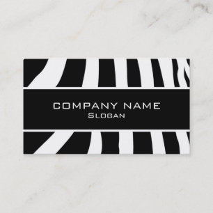 Zebra skin business card