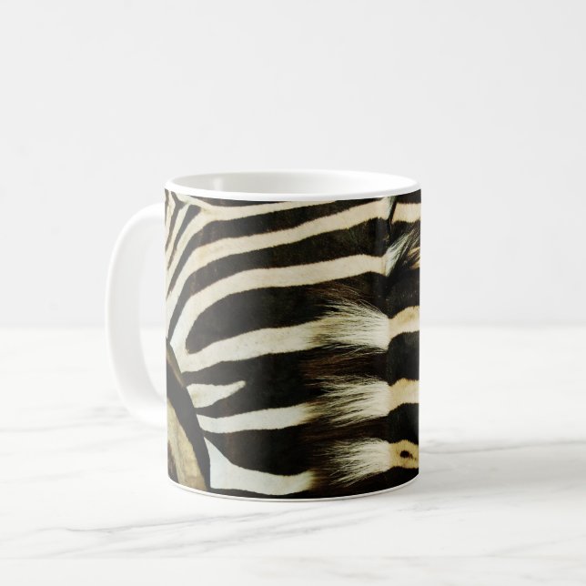 Zebra Skin Coffee Mug (Front Left)