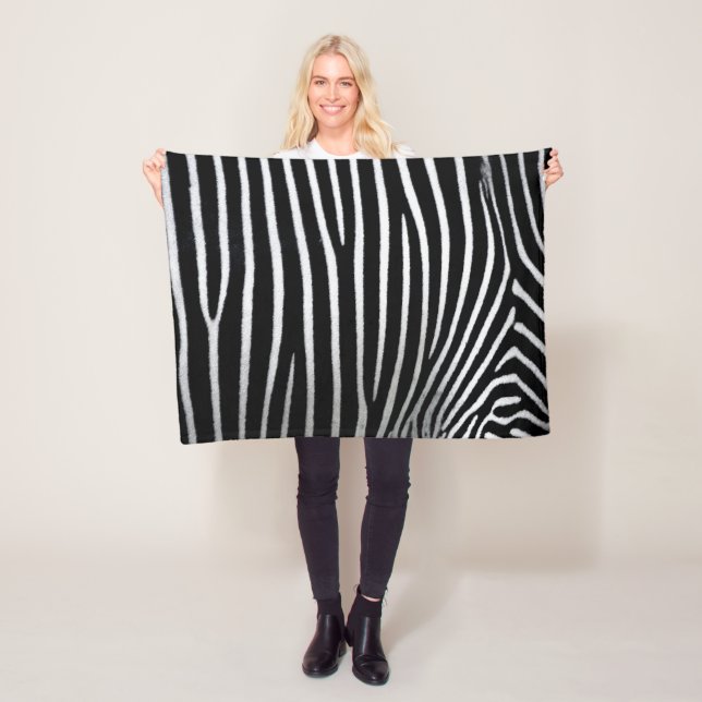 Zebra Skin Fleece Blanket (In Situ)