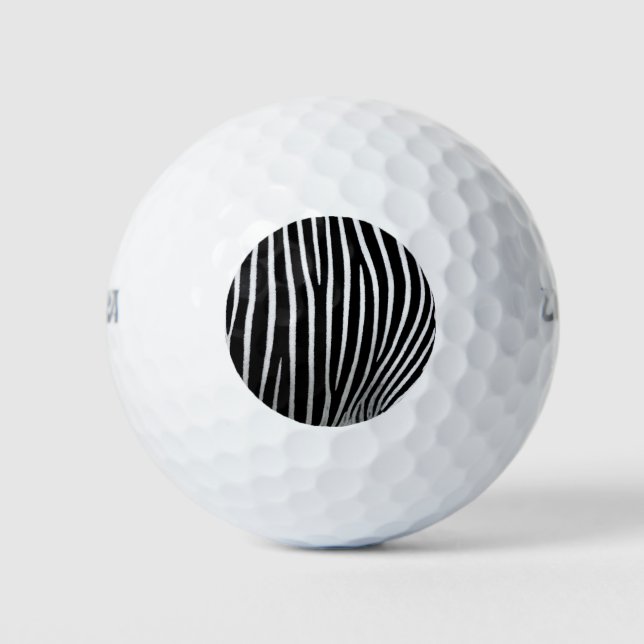 Zebra Skin Golf Balls (Front)