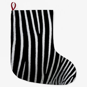 Zebra Skin Large Christmas Stocking
