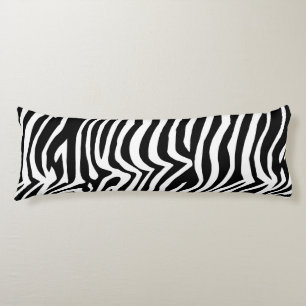 Zebra skin pattern body cushion