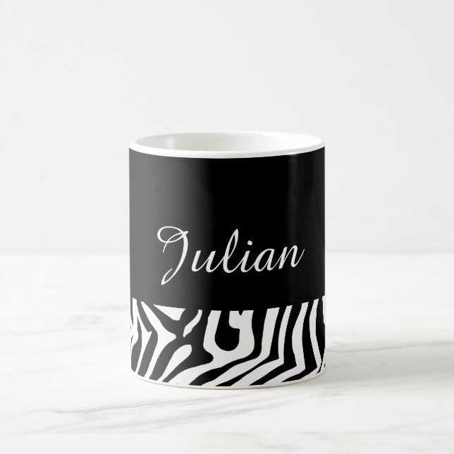 Zebra  skin pattern coffee mug (Center)