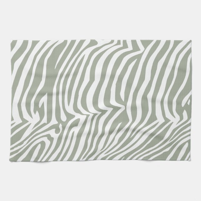 Zebra skin pattern tea towel (Horizontal)