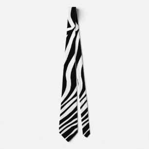 Zebra  skin pattern tie