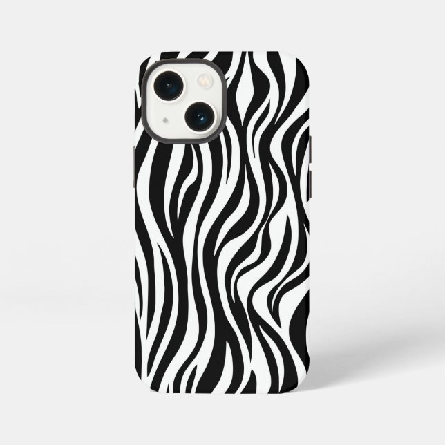 Zebra Skin Print iPhone Case (Back)
